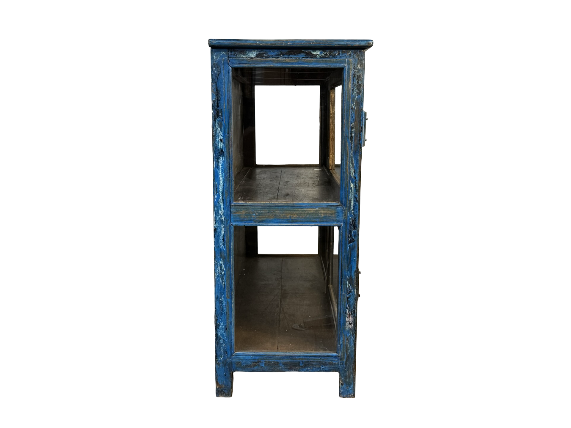 Dressoir 2 deuren blauw origieel