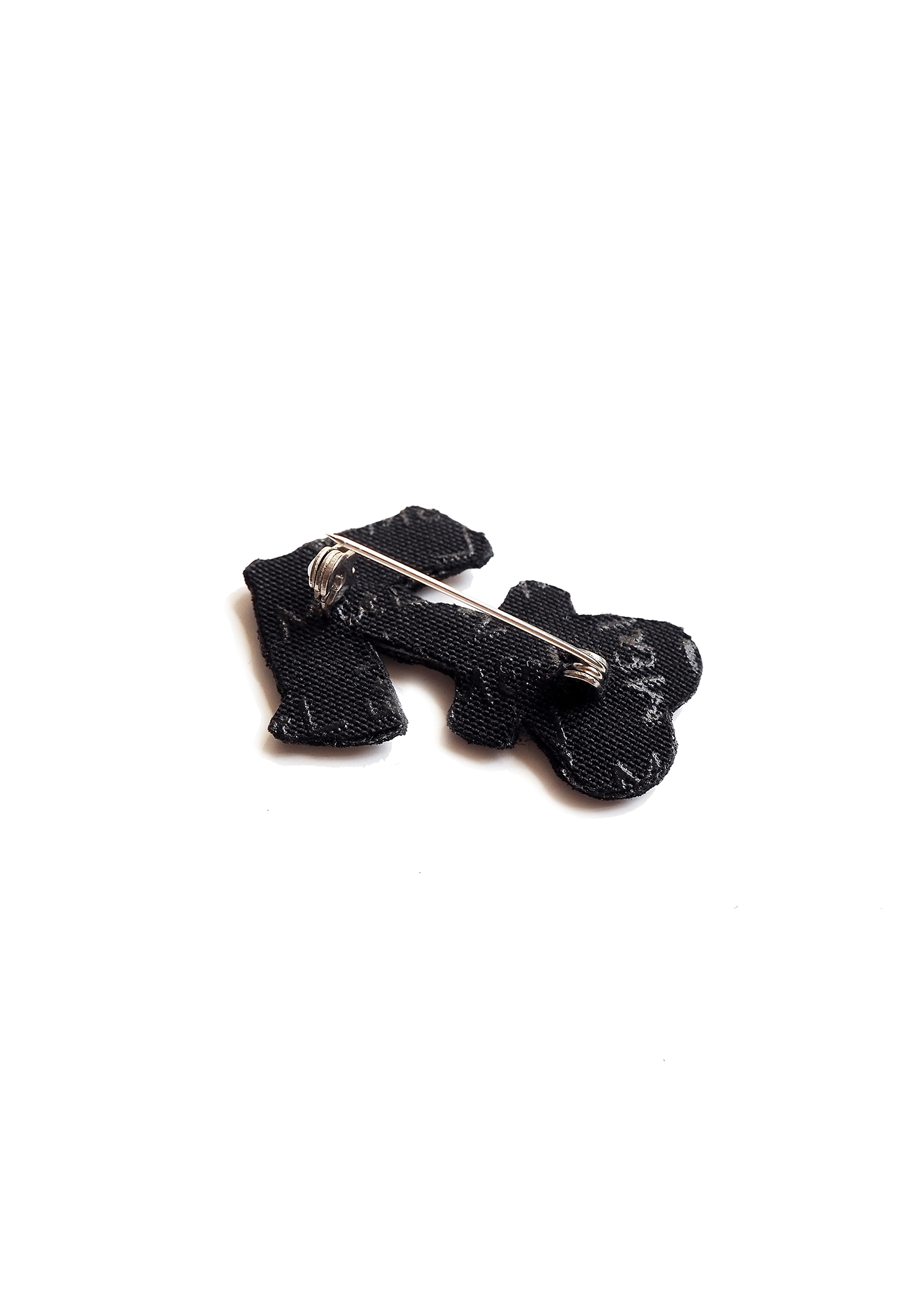 Broche brodée Ancre Cœur