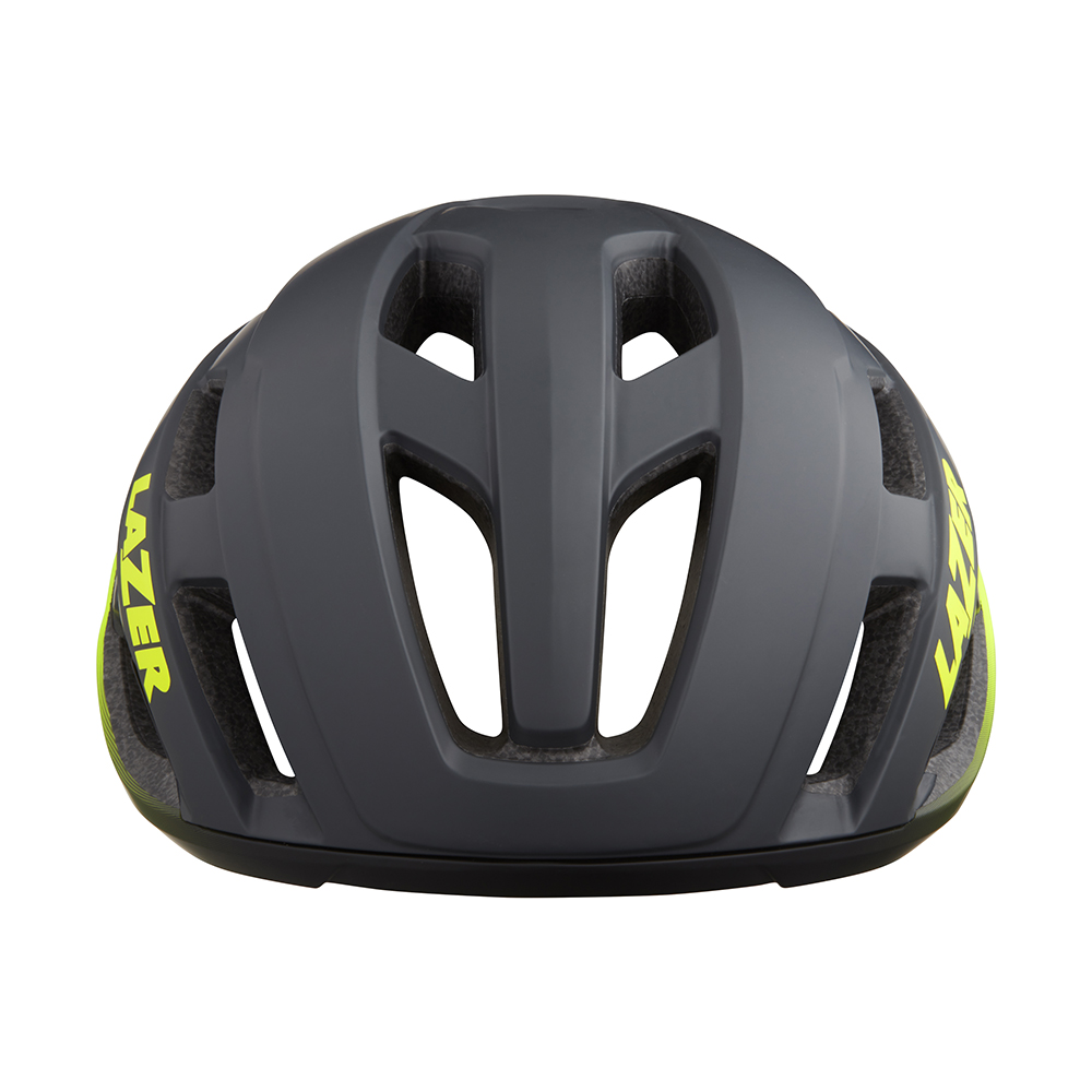 Lazer Strada Kineticore Hjelm Grå/Gul