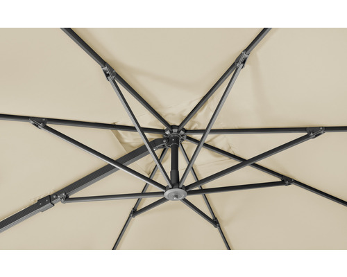 Schneider Rhodos Smart parasol, 300 x 300 cm, naturel