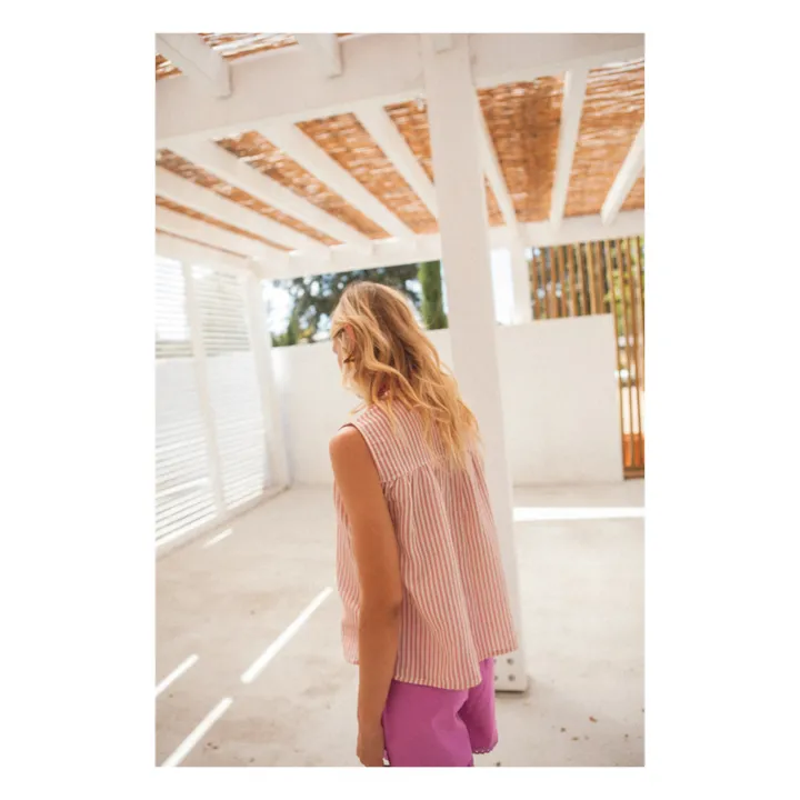 Marlot Paris Blouse Gaze de Coton Oli - Collection Femme | Corail
