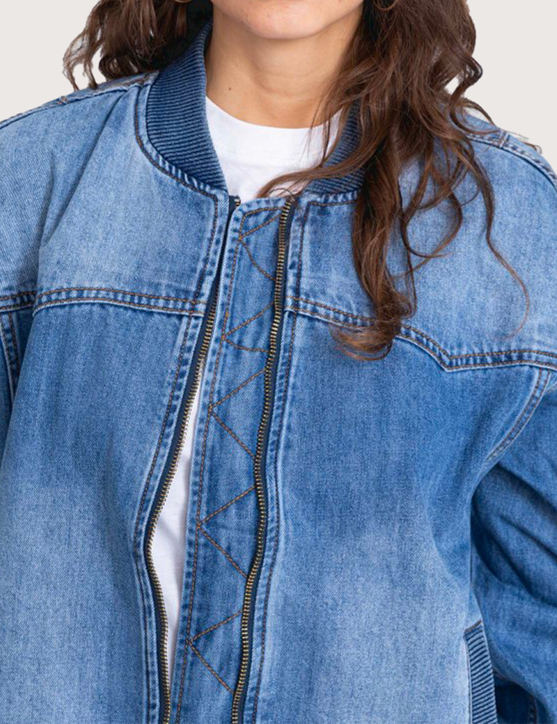 BOMBERS ORIGINALS BOMBERS FEMME DENIM BLEU CELESTE