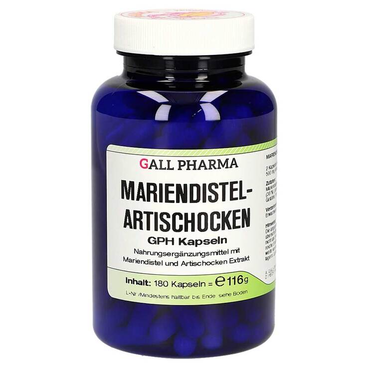 Mariendistel Artischocken GPH Kapseln, 180 St