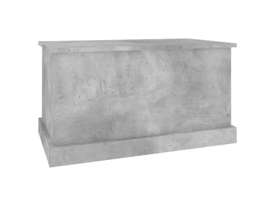 Boîte de rangement gris béton 70x40x38 cm bois d'ingénierie
