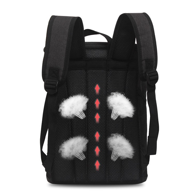 (20L) Oxford Thermo Picknick Rucksack Kühltasche Isolierrucksack für Camping / Wandern / Festivals - Grau