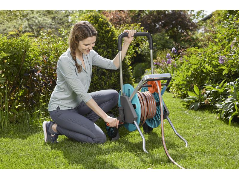 GARDENA Schlauchwagen AquaRoll M Easy Set Schlauchwagen-Set
