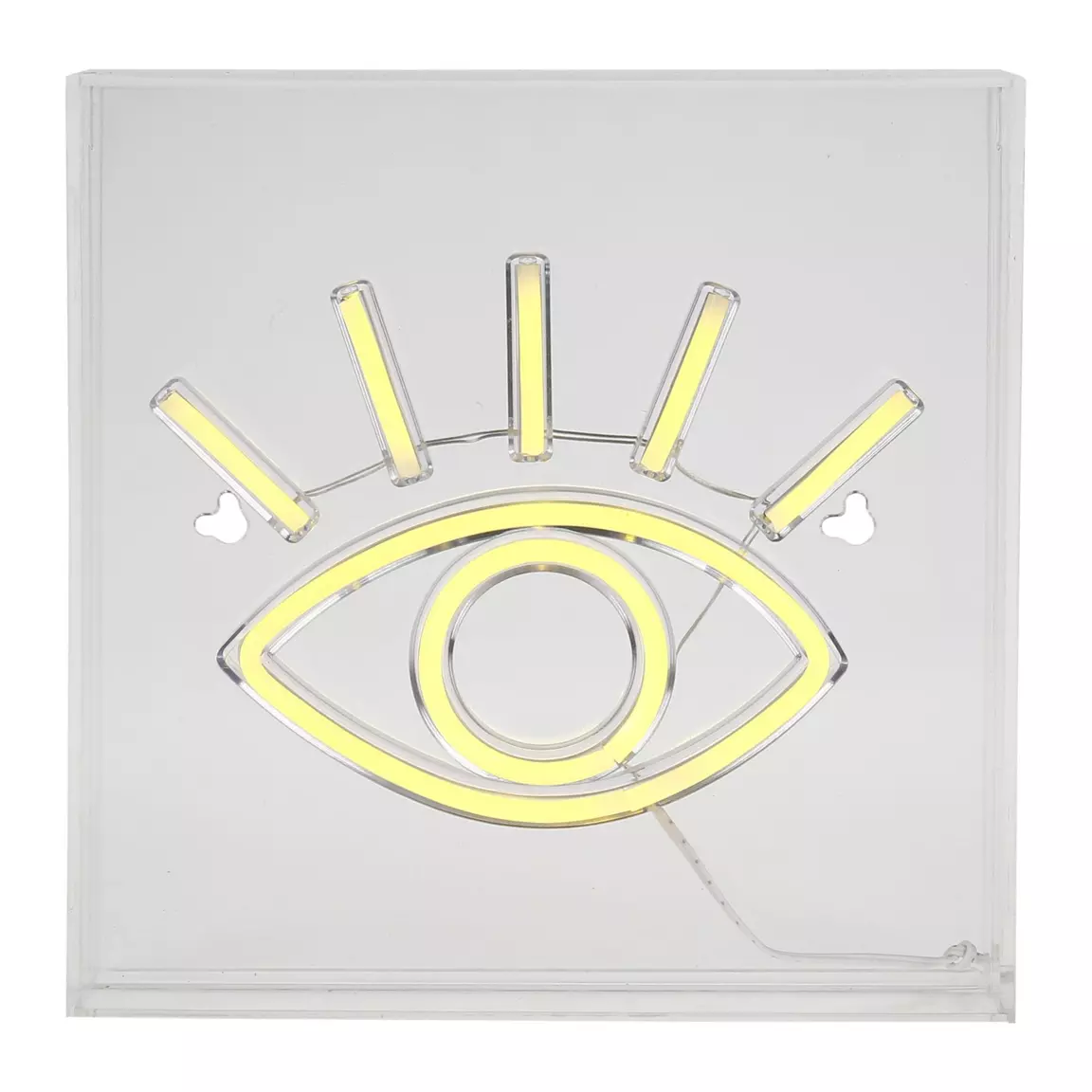 Enseigne lumineuse néon (H23 cm) Oeil Jaune