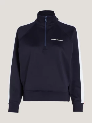 Moletom Sport Global Stripe com Meio Zíper
