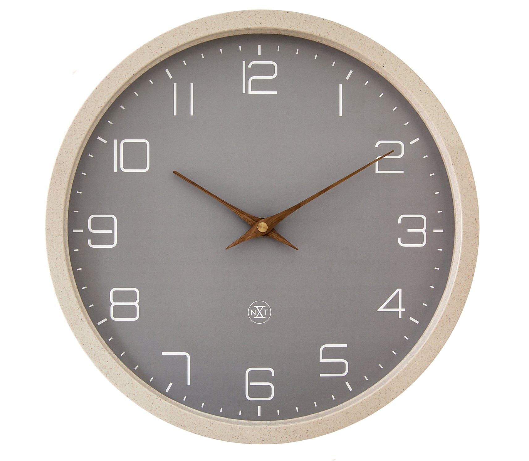 NeXtime - Wandklok 30cm - Stil - Zwart - Papier & Bioplastic - nXt