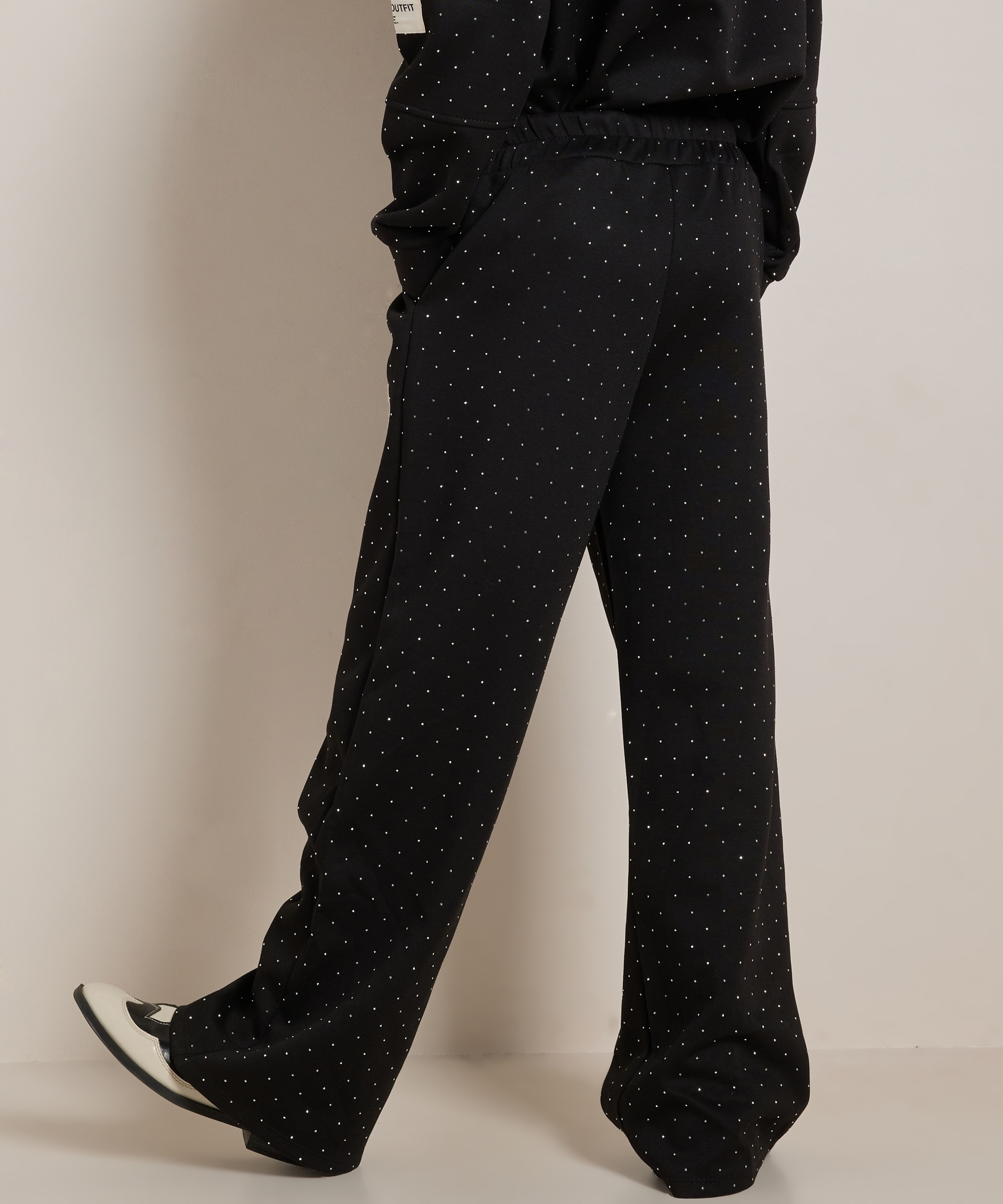 wide fit broek glitters label