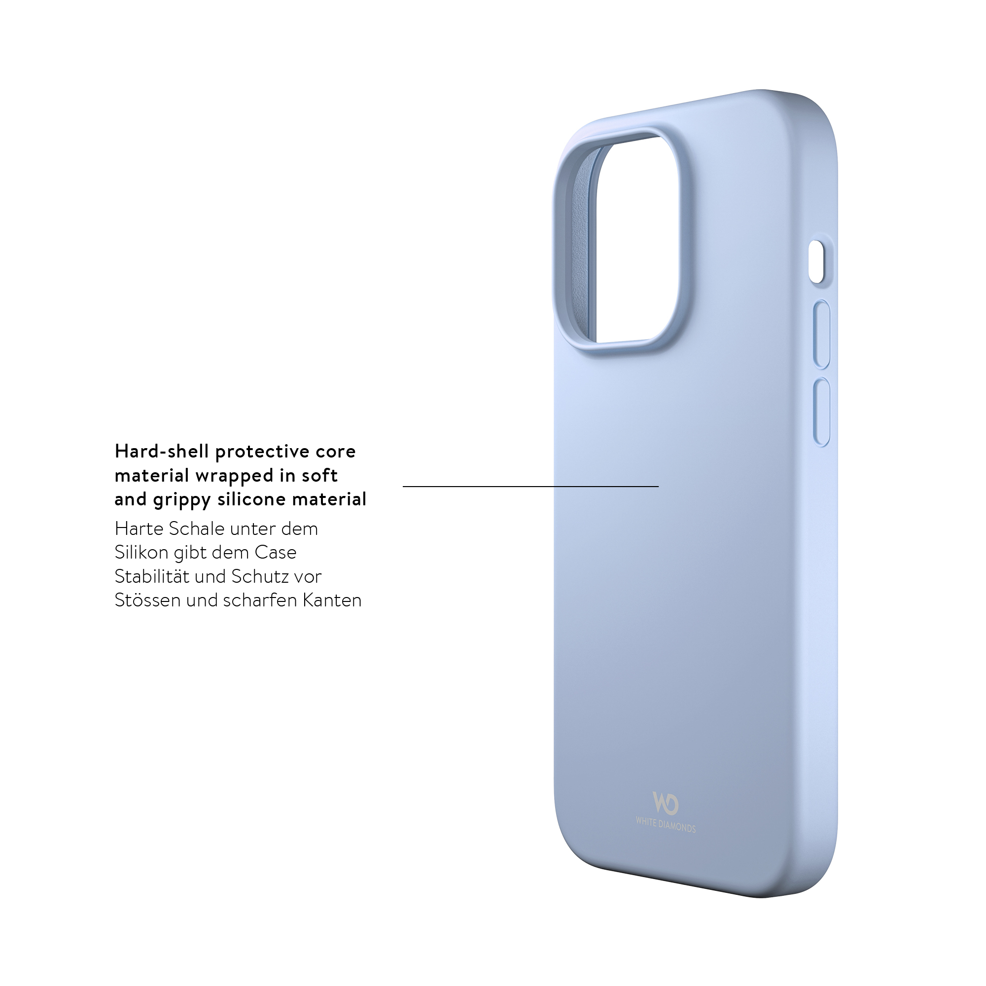 iPhone 14 Urban Case Silikon Cover Hülle (1501FIT65) - Light Blue