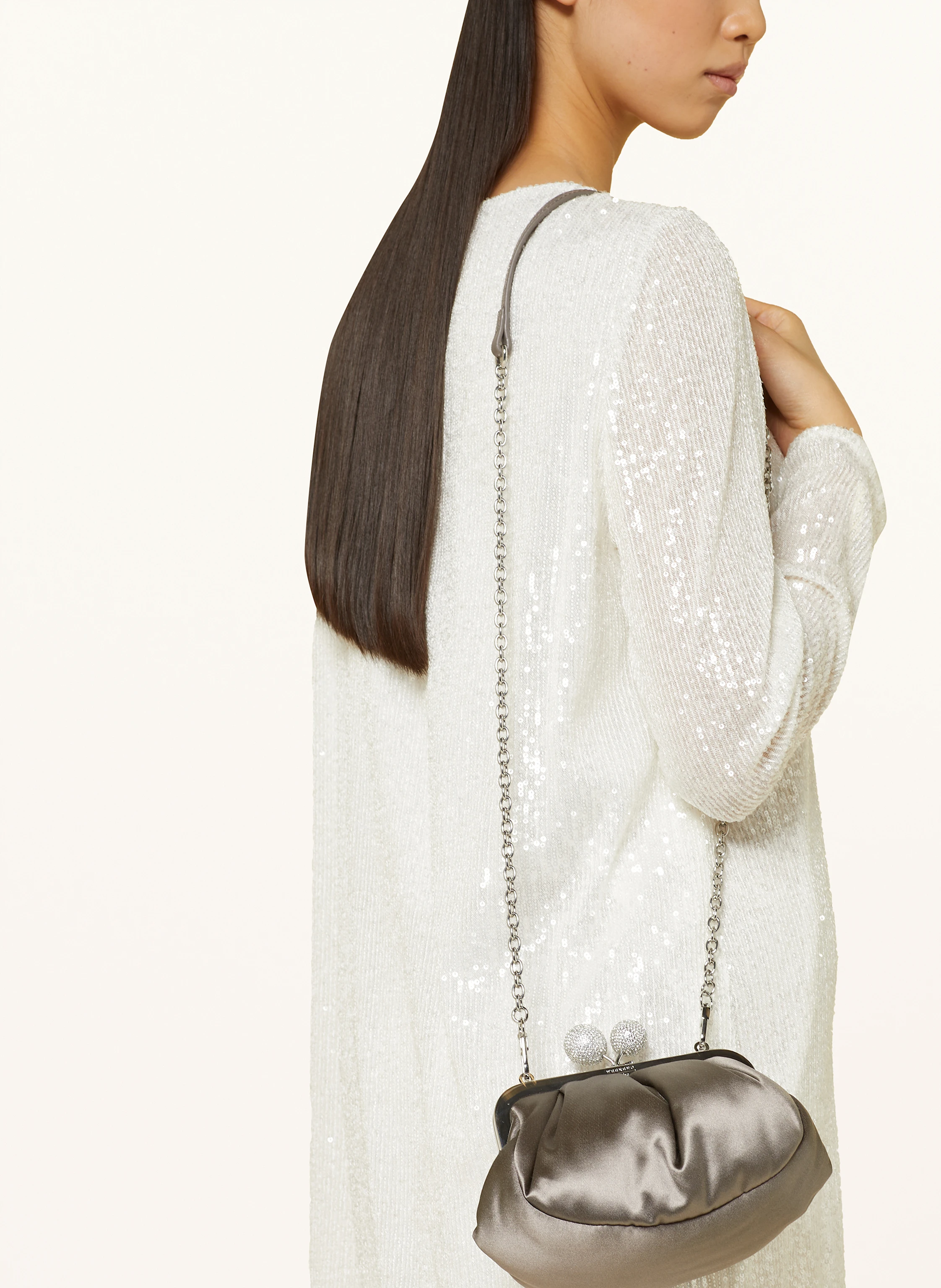 WEEKEND Max Mara Clutch EMMY mit Schmucksteinen