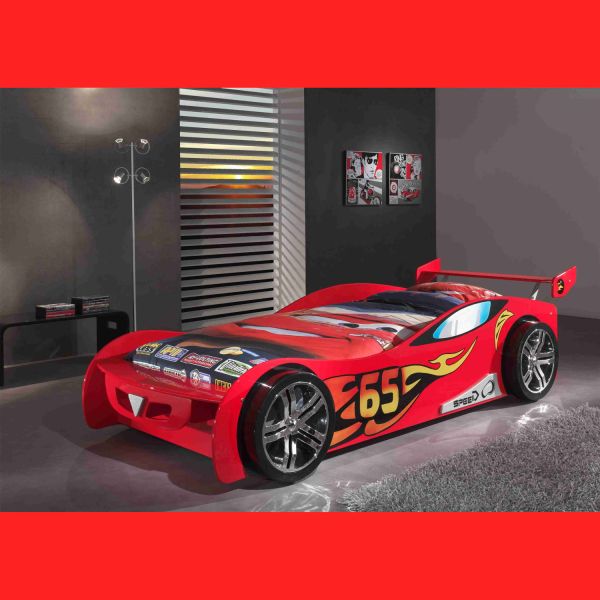 Vipack Lemans Autobed Rood 90 x 200 cm