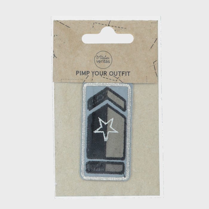 Atelier Veritas-Patch met schild 3,3x6,5cm