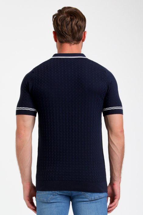 Gabbiano blauwe heren polo