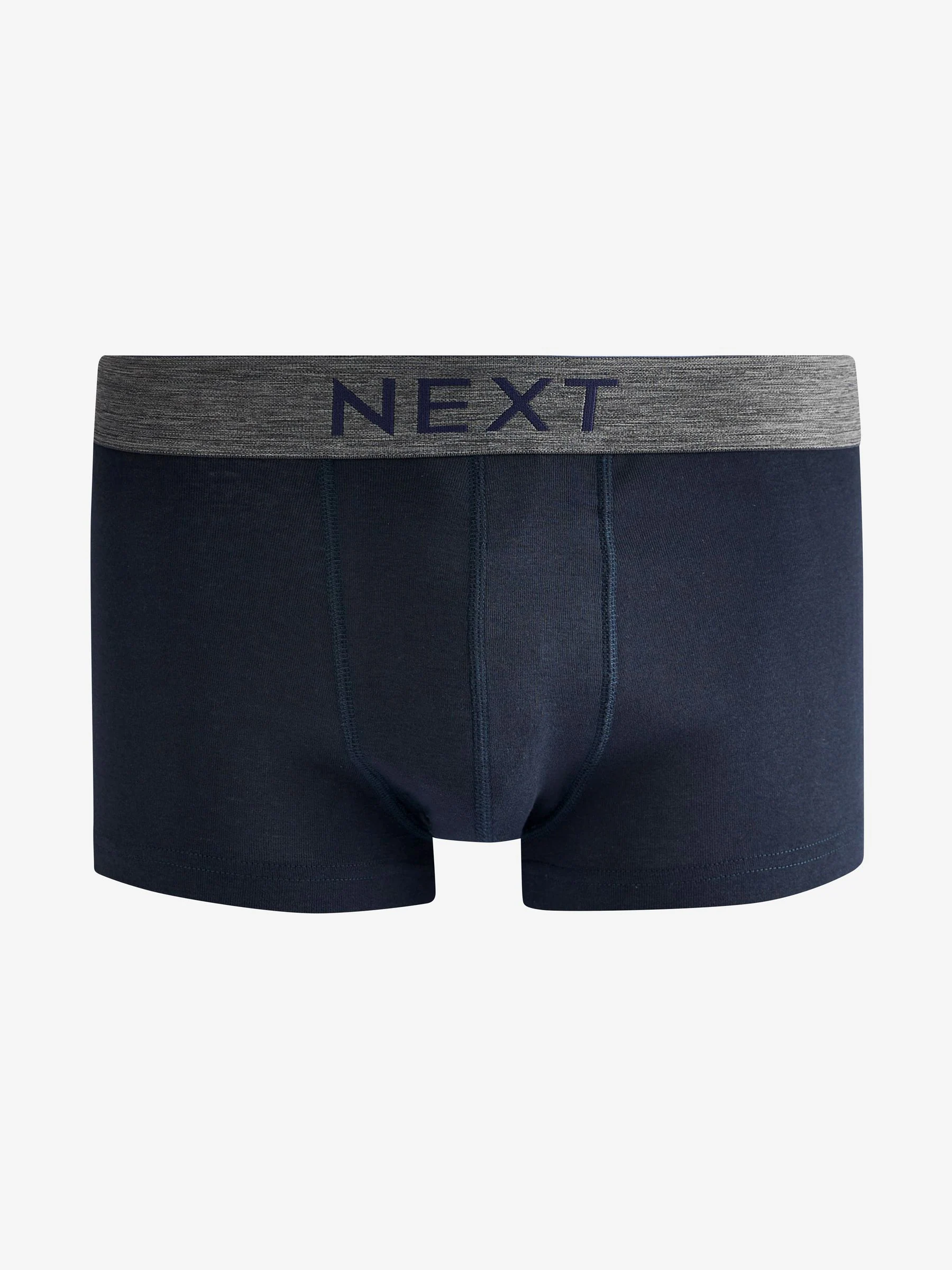 Grijs/marineblauw - Verpakking van 4 - Hipster boxershorts van 100% katoen