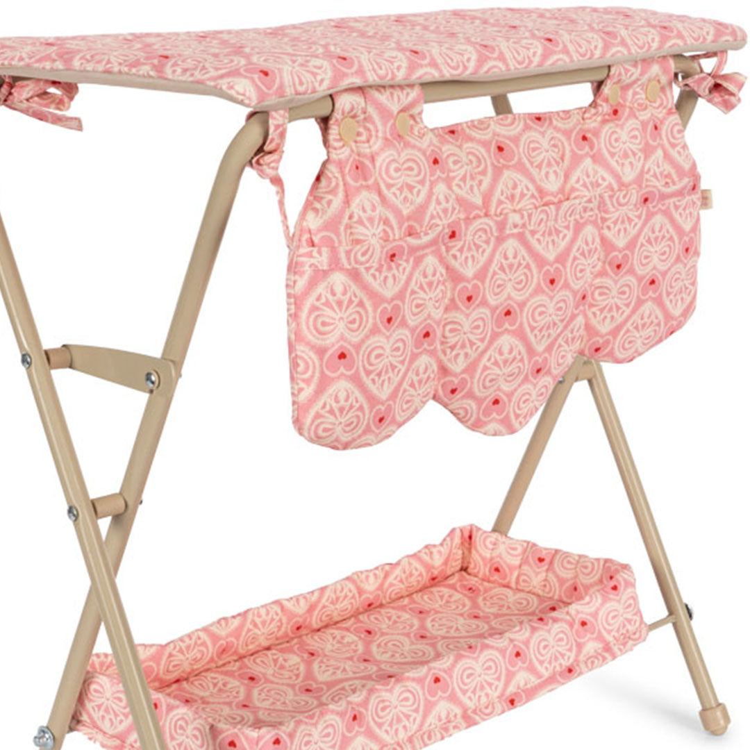 Konges sløjd opvouwbare poppenverschoontafel - lacy pink
