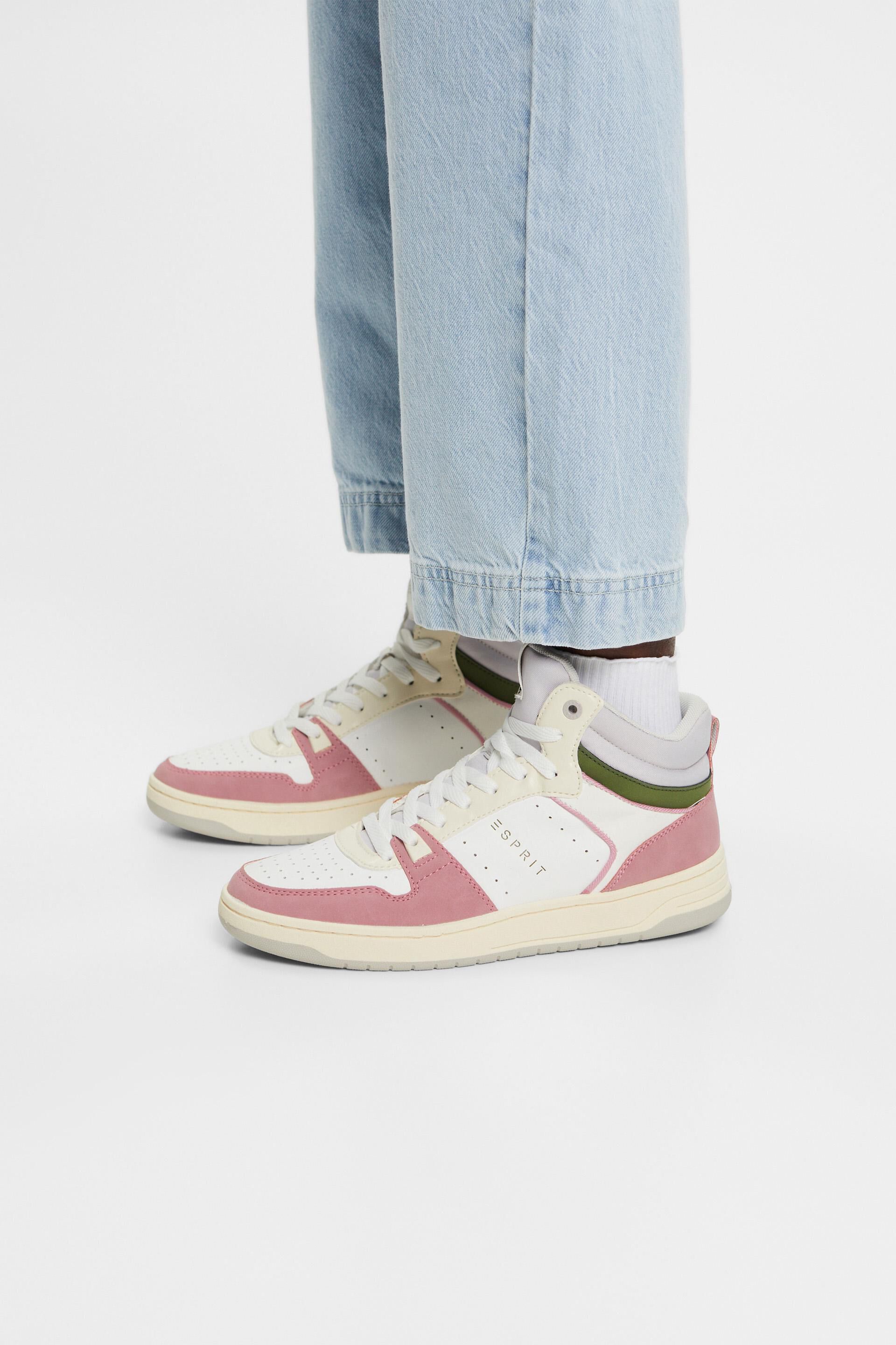 Sneakers montantes en similicuir