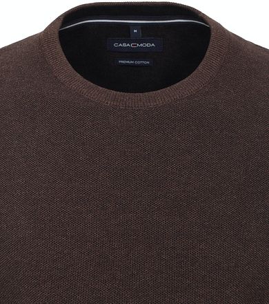 Casa Moda Pullover O-Hals Melange Geel 413705800-681 kopen