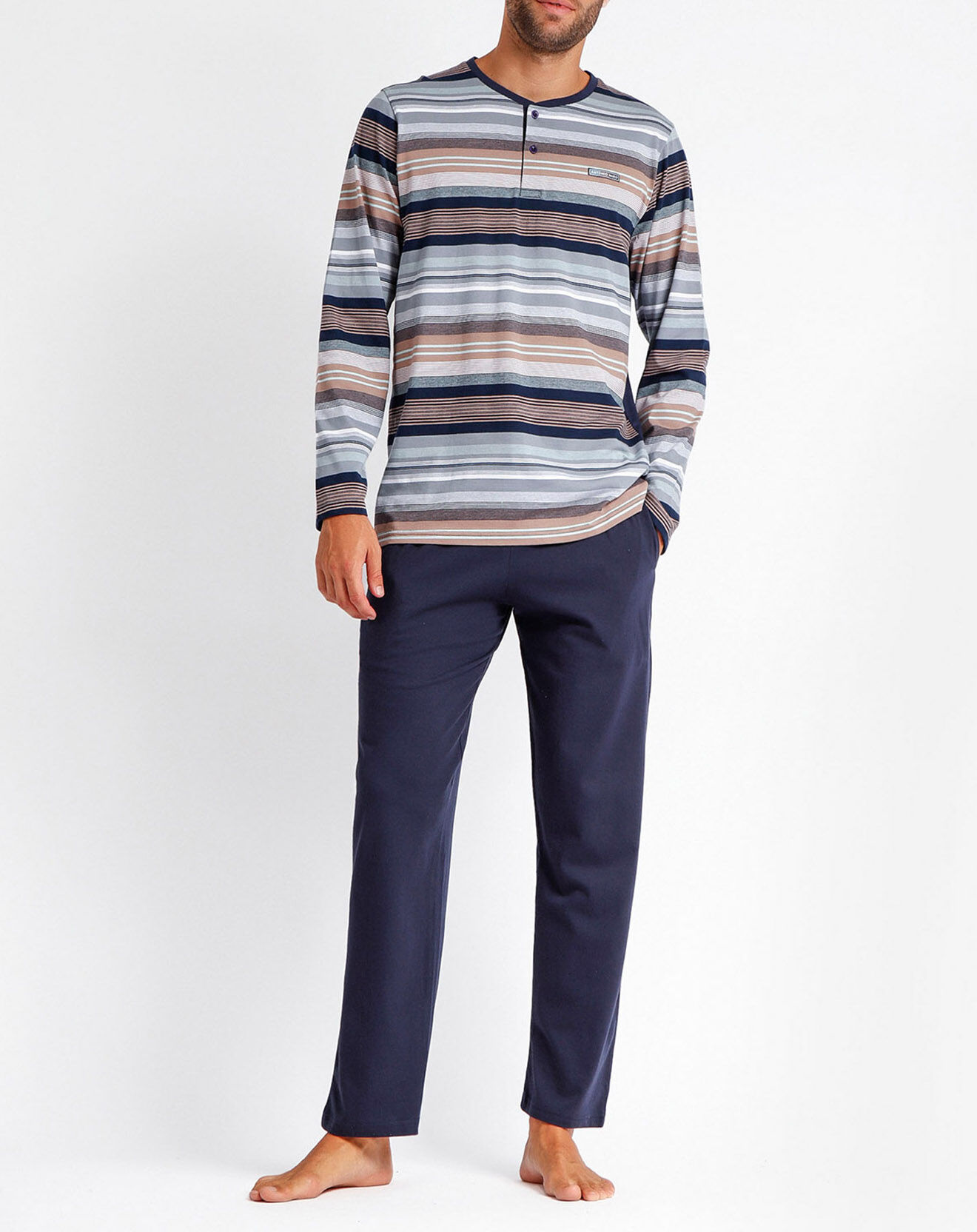 Antonio Miro Pyjama Mackenzie bleu marine