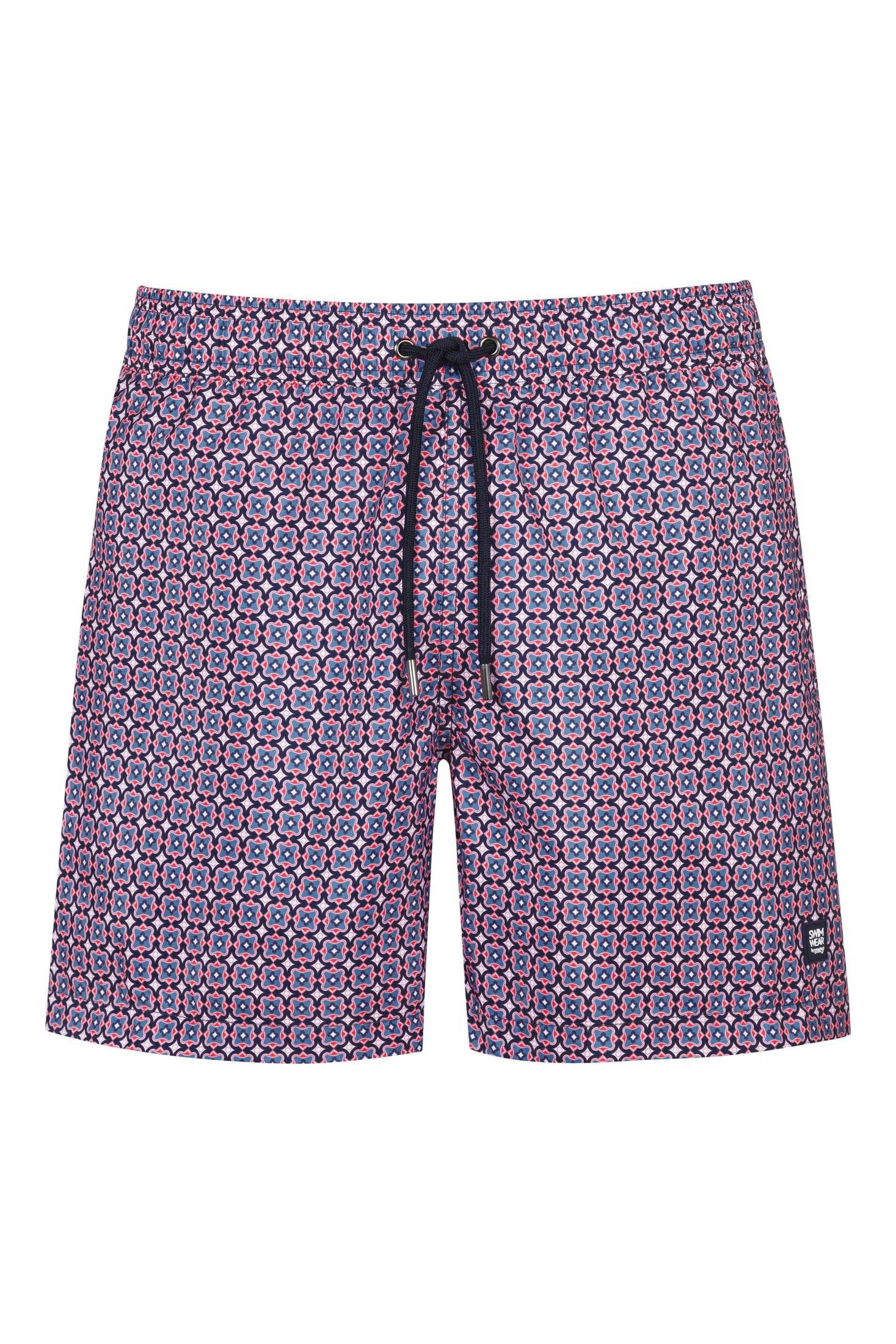 mey| Herren Badeshorts Serie Retro Print