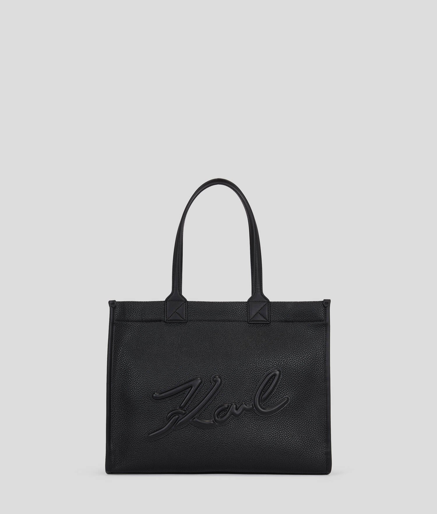 GRAND CABAS EN CUIR GRAINÉ K/SKUARE - Noir