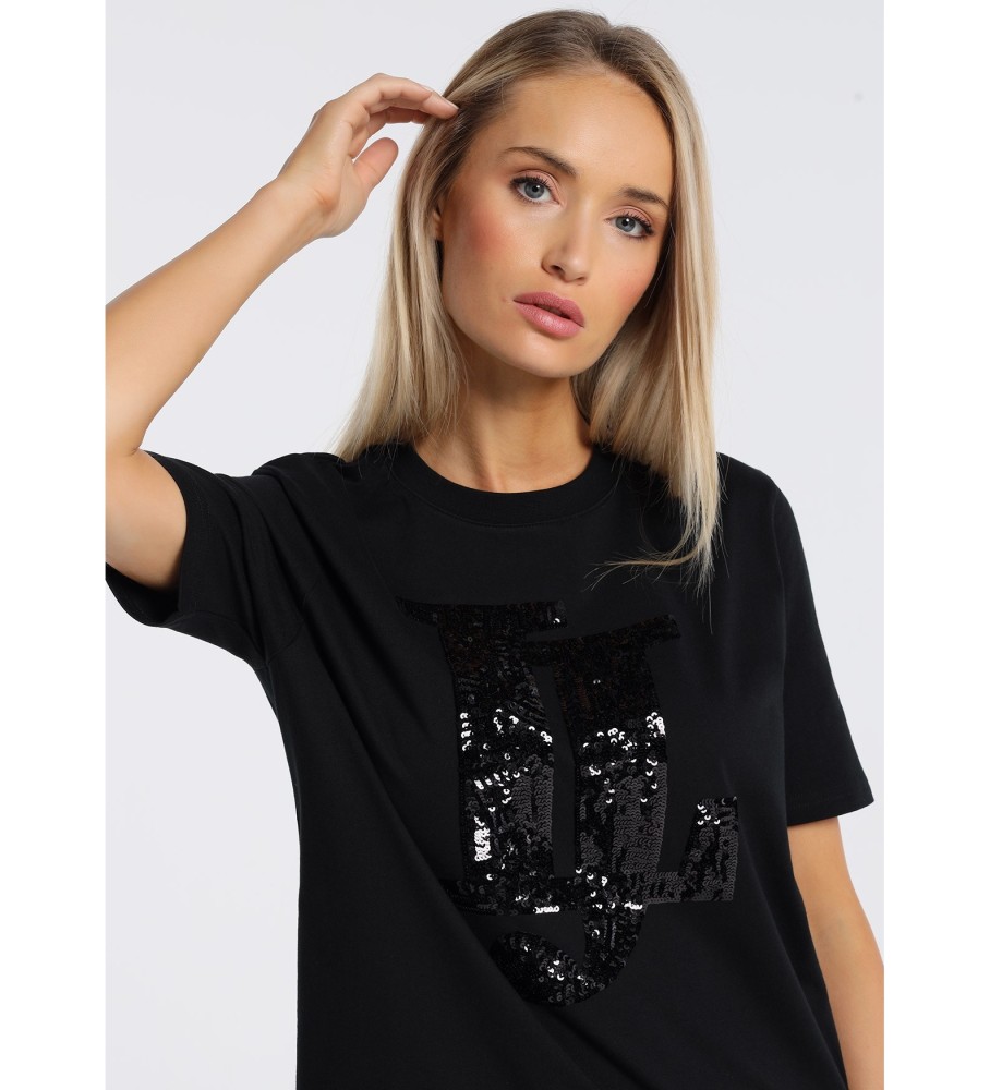 Camiseta Lois de manga curta 132097 preta