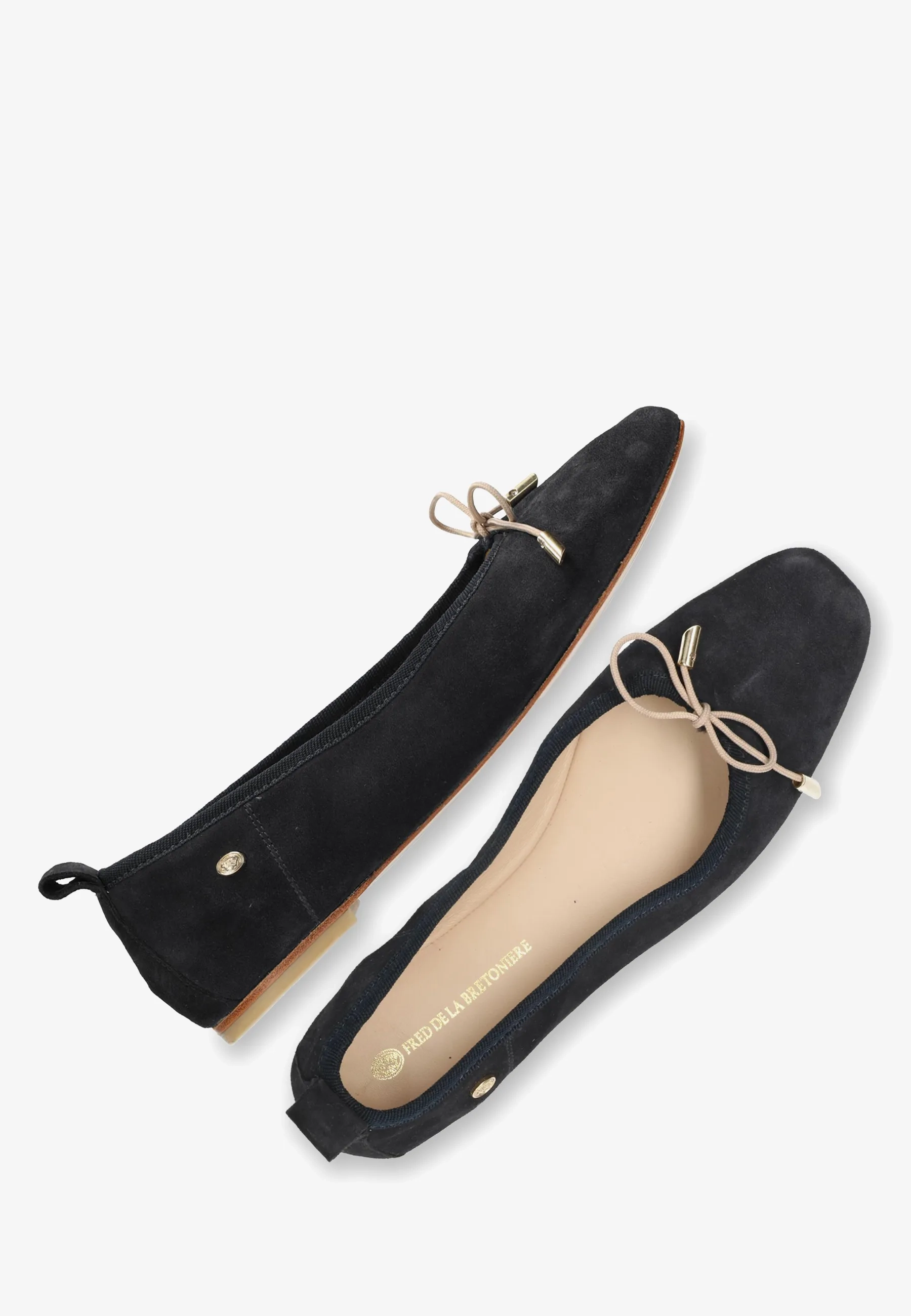 IDRIS BALLETTO Ballerina Luxury suede Navy
