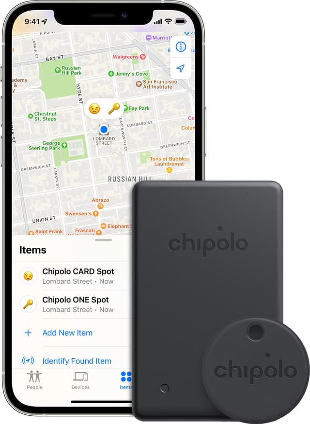 Chipolo Card Spot og One Spot pakke med sporingsenheder