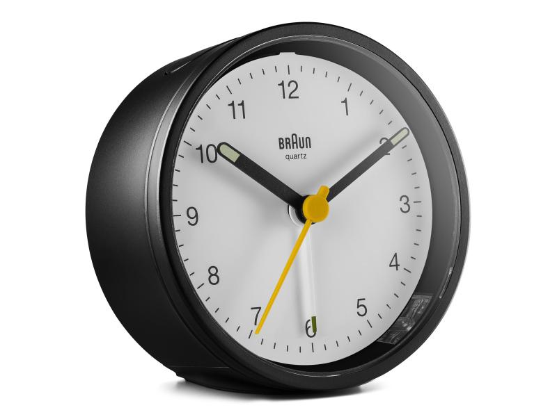 Braun Klassischer Wecker BC12 Schwarz/Weiss Wecker