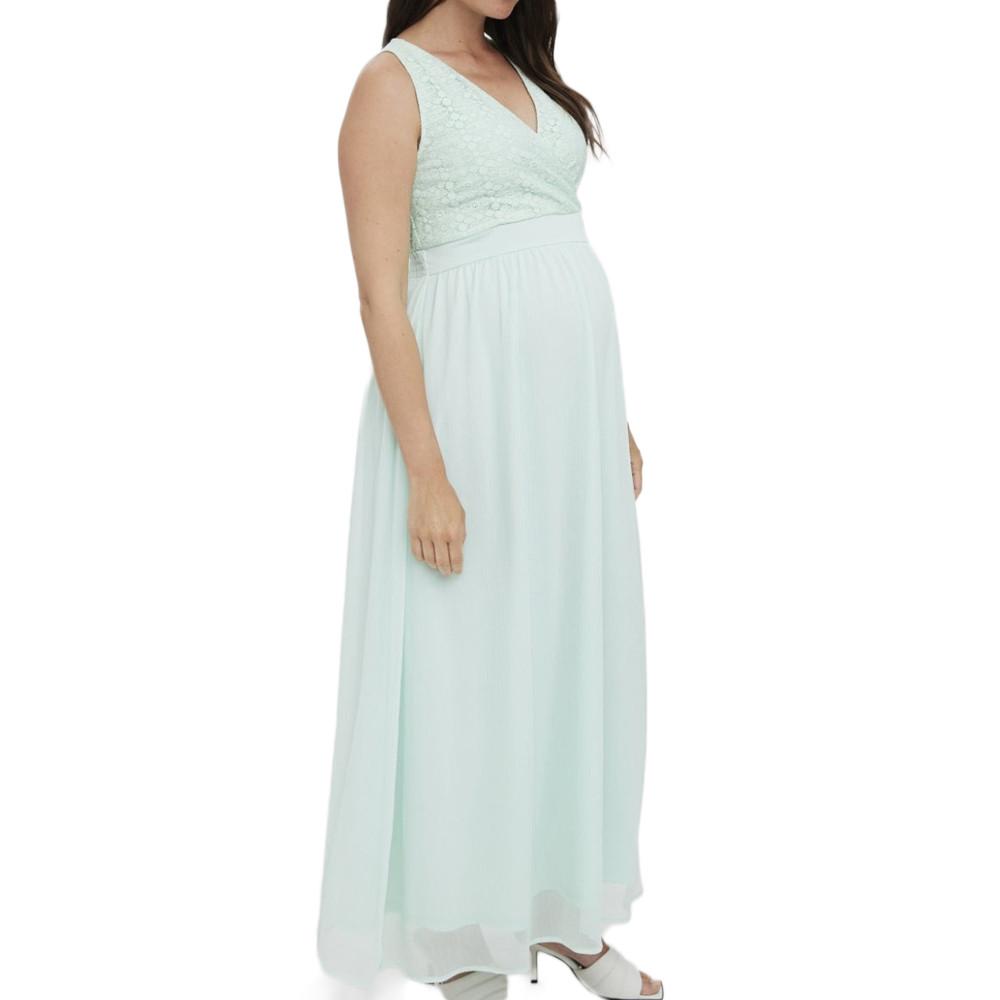 Vero Moda Maternity Robe Vert Pale Femme Vero Moda Marternity Ancle