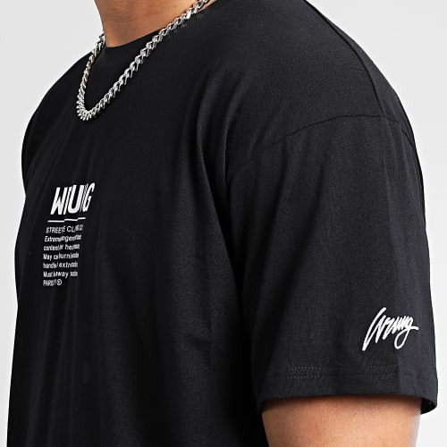 Tee Shirt Oversize Large Toxic Noir Blanc