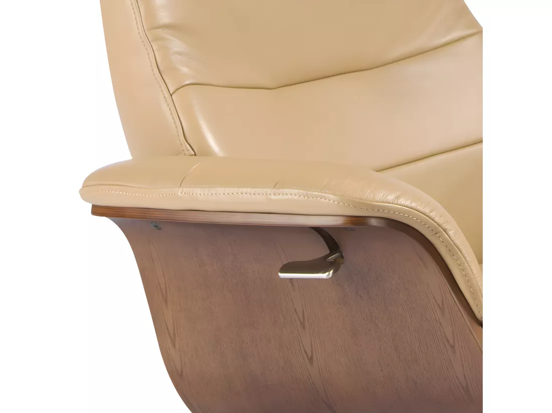 Fauteuil pivotant rembourré en cuir 5087 ANGEL CERDA