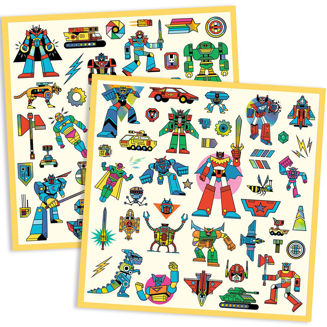 Djeco stickers robot - 160st