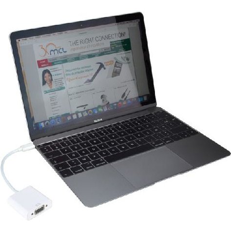 MCL USB31-CM/40FCE adaptateur graphique USB 1920 x 1080 pixels Argent, Blanc