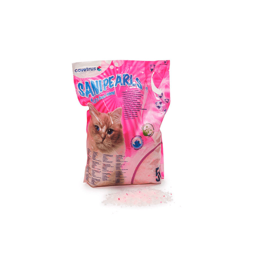 Areia de gel de sílica rosa Sanipearls