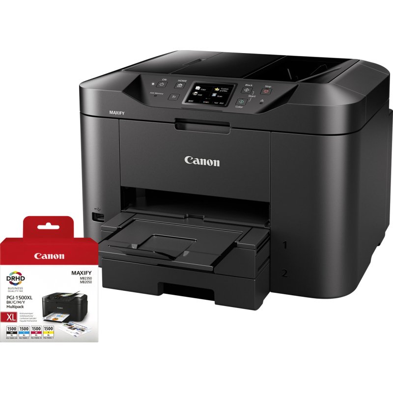 Canon Imprimante multifonction 4 en 1 jet d'encre MB2750 + Pack consommables 4 couleurs
