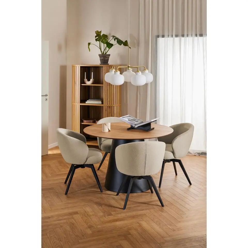 Eettafel Eiken Naturel - Rond 120x120x75cm - Skagen