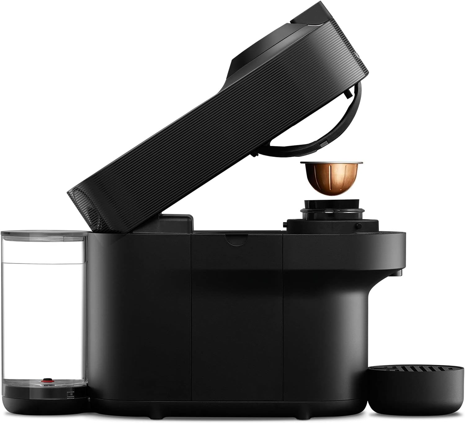 Nespresso De'Longhi ENV90.BAE Vertuo Pop, Kaffeekapselmaschine + Aeroccino, Centrifusion-Technologie, Willkommens-Paket Inbegriffen, 1260W, Schwarz