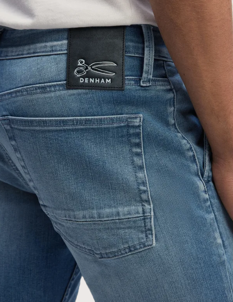 DENHAM JEAN HOMME YORK COUPE SLIM BLEU DÉLAVÉ