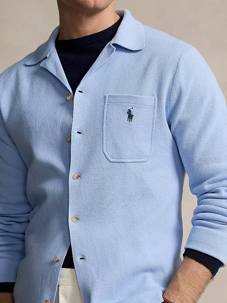 POLO RALPH LAUREN Strickjacke blau