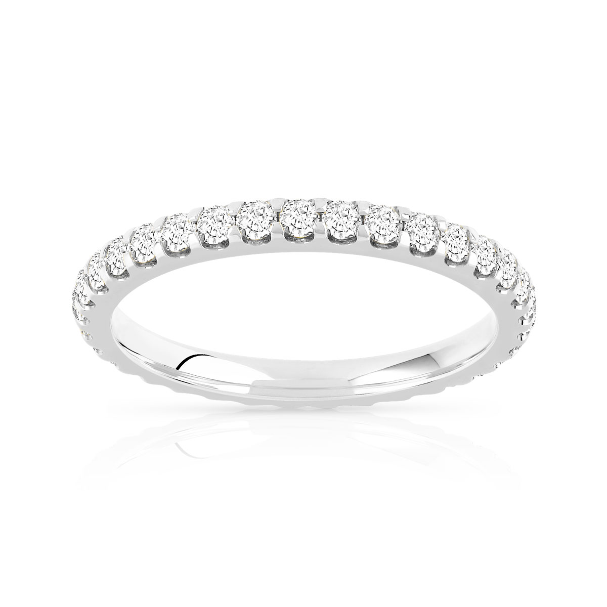 Alliance or 750 blanc diamant