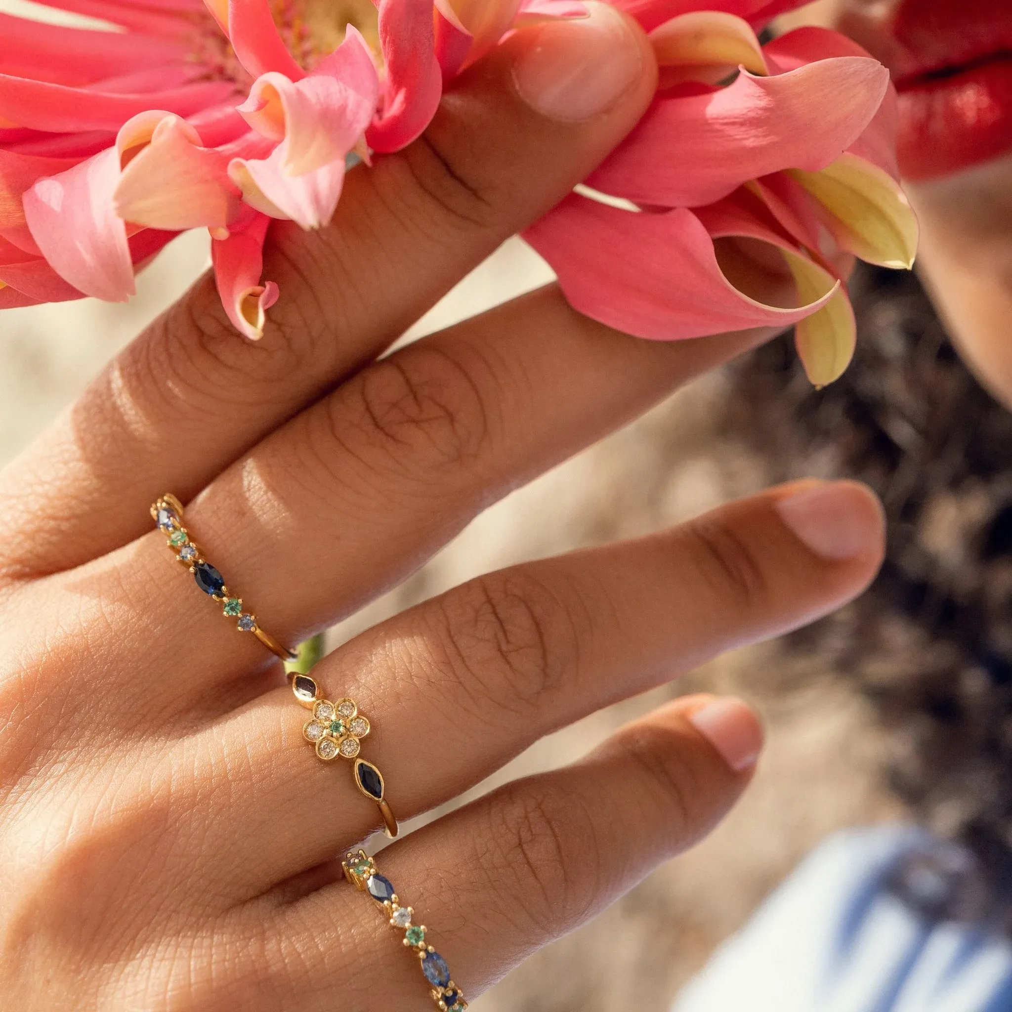 Bague Gaia 2 Marine Sophie d'Agon