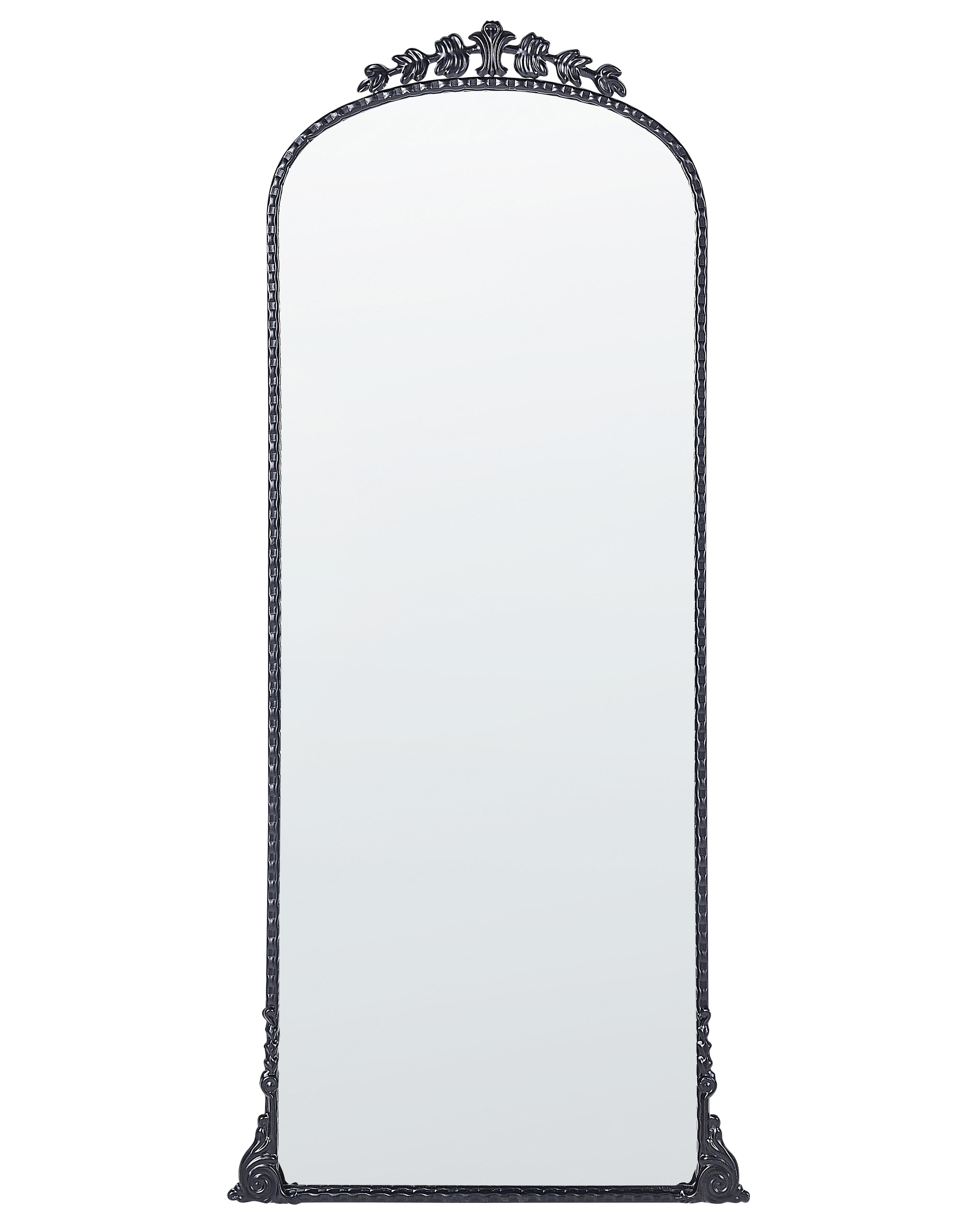 Wandspiegel LIVRY 51 cm 114 cm Metaal Zwart