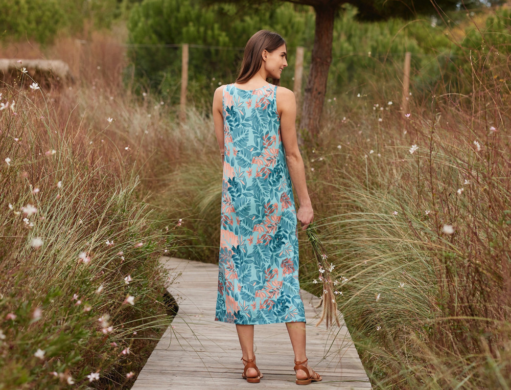 Robe longue-Balade exotique