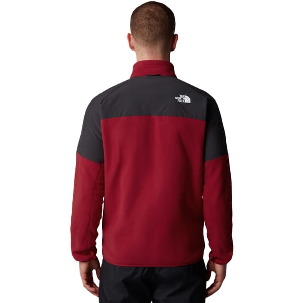 Sweat polaire randonnée THE NORTH FACE GLACIER HEAVYWEIGHT FULL ZIP GARNET RED/ASPHALT GREY