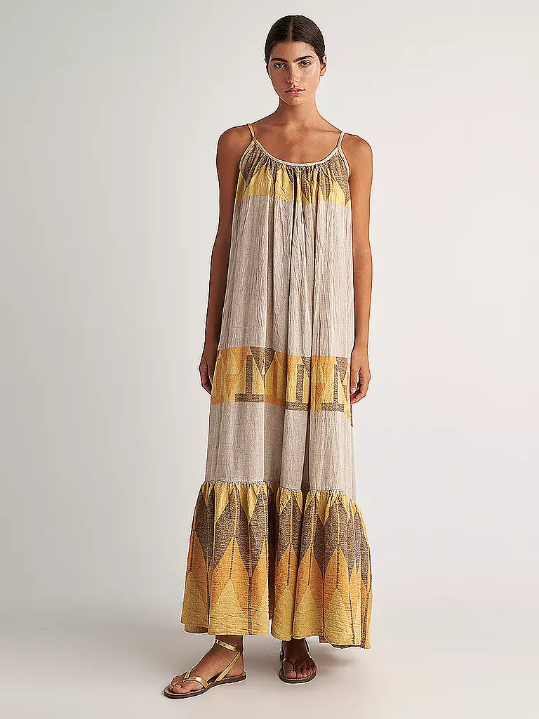 PEARL & CAVIAR Maxikleid ZAKAR beige