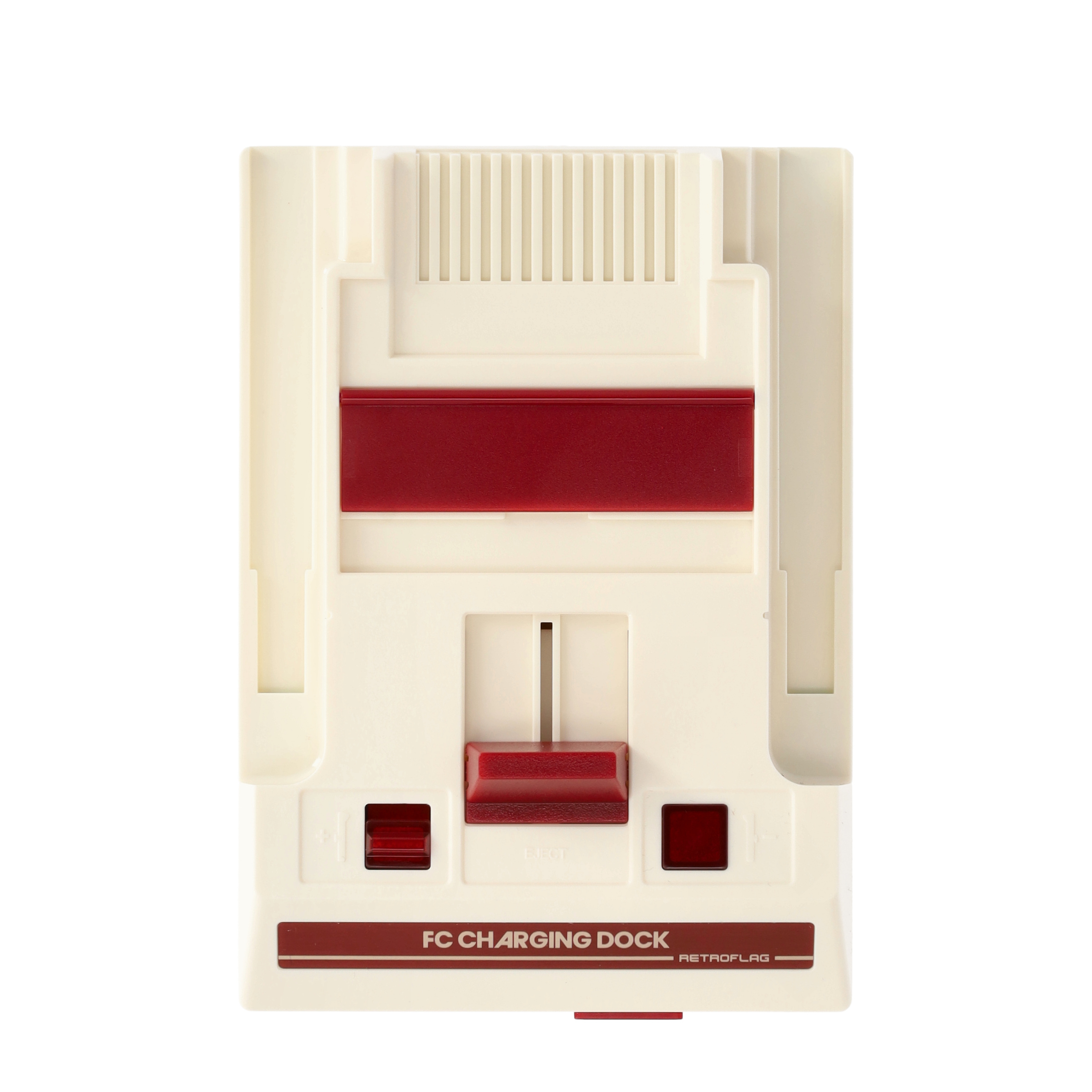 Dual Ladestation Charging Station für Nintendo Switch / OLED Joy-Con Controller in Retro Design - Braun / Rot