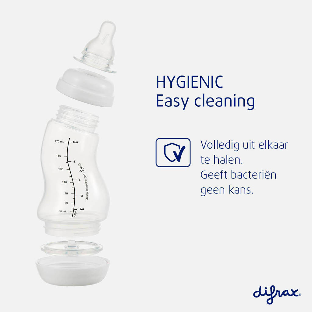 Super tevredenS-Babyfles Natural - 250 ml - Anti Koliek - Lichtoranje
