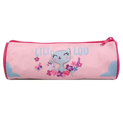 Trousse ronde Lililou - 1 compartiment - rose - Bagtrotter